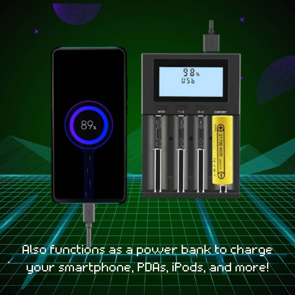 RETROLINK™ - Battery Charger with Powerbank-Function